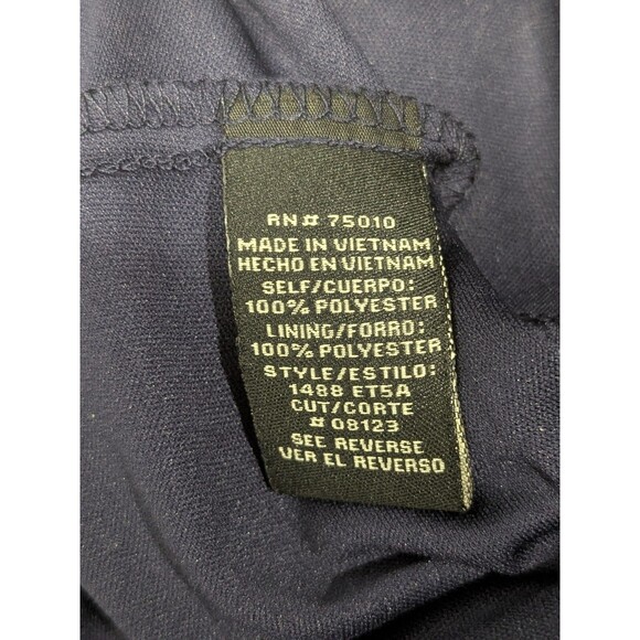 City Triangles Dress Large Blue Velvet Burnout Y2K - Picture 9 of 9